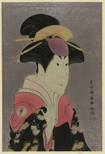 Sharaku (1794) Segawa Tomisaburō come yadorigi, moglie di Ogishi Kurando da Toshusai Sharaku
